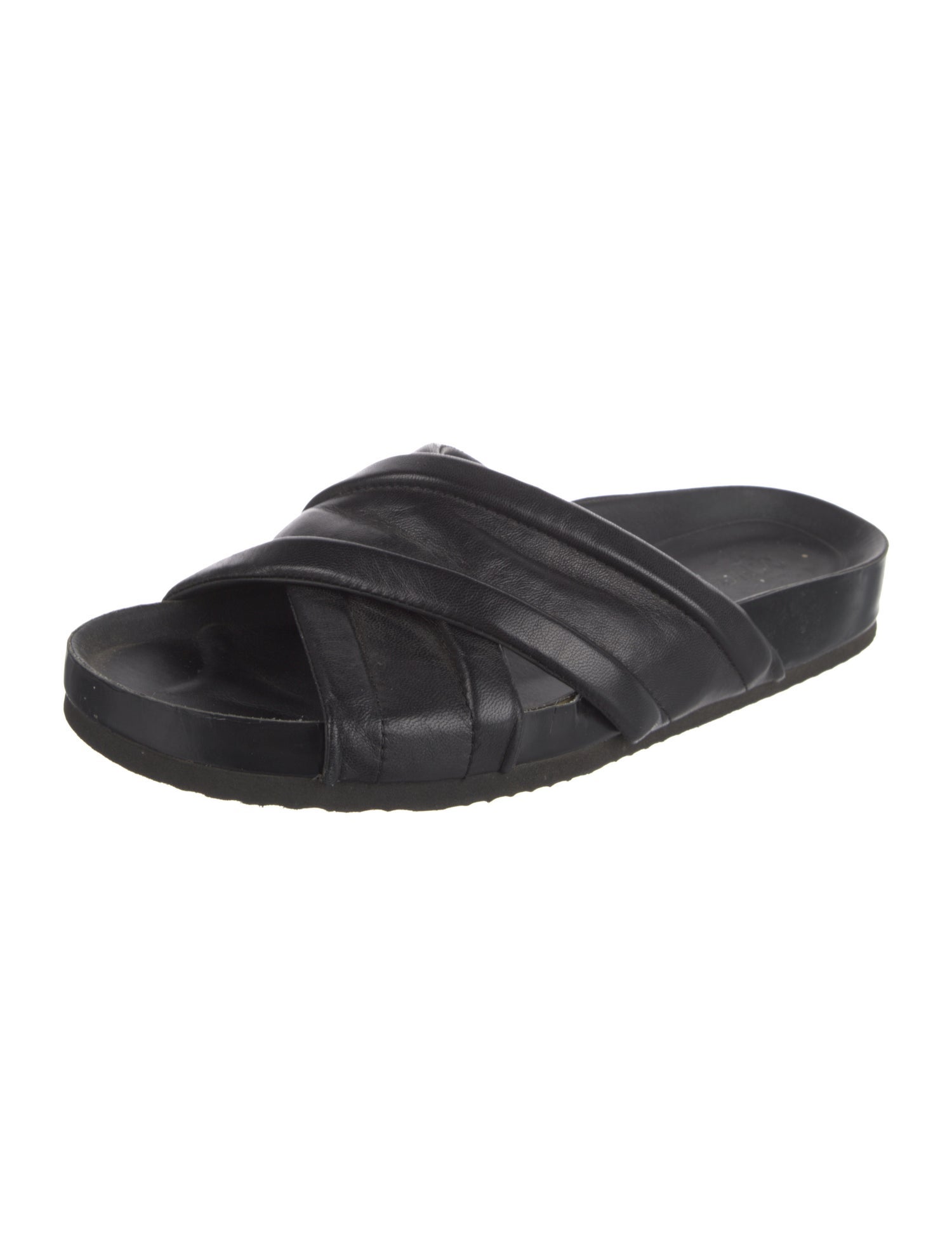 Vince Leather Slides