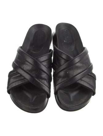 Vince Leather Slides