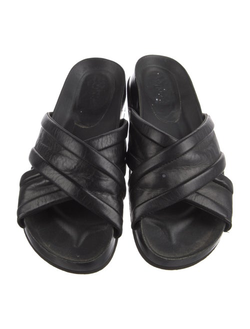 Vince Leather Slides
