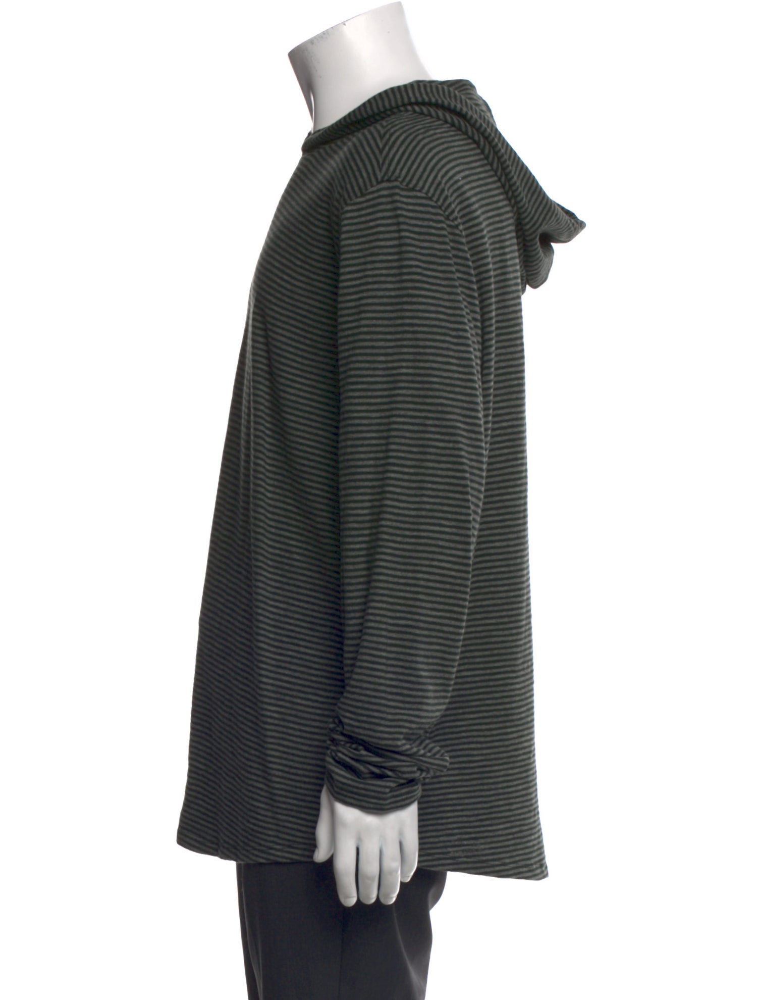 Vince Striped Crew Neck Hoodie