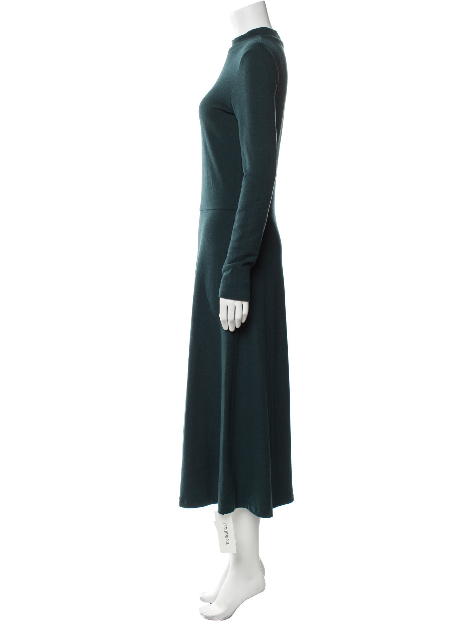 Vince Mock Neck Long Dress