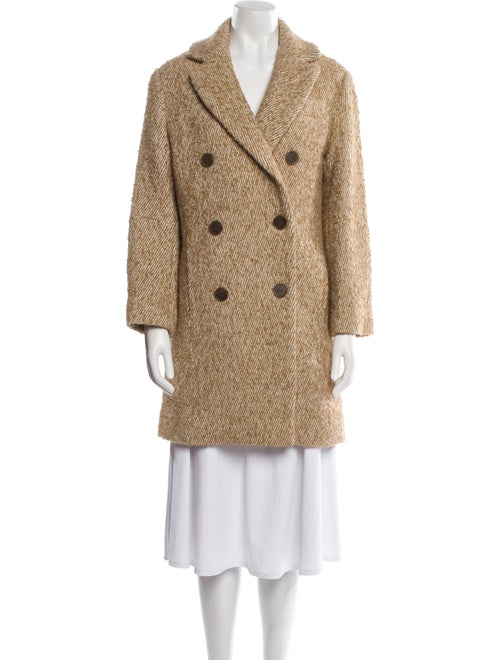 Vince Wool Tweed Pattern Coat