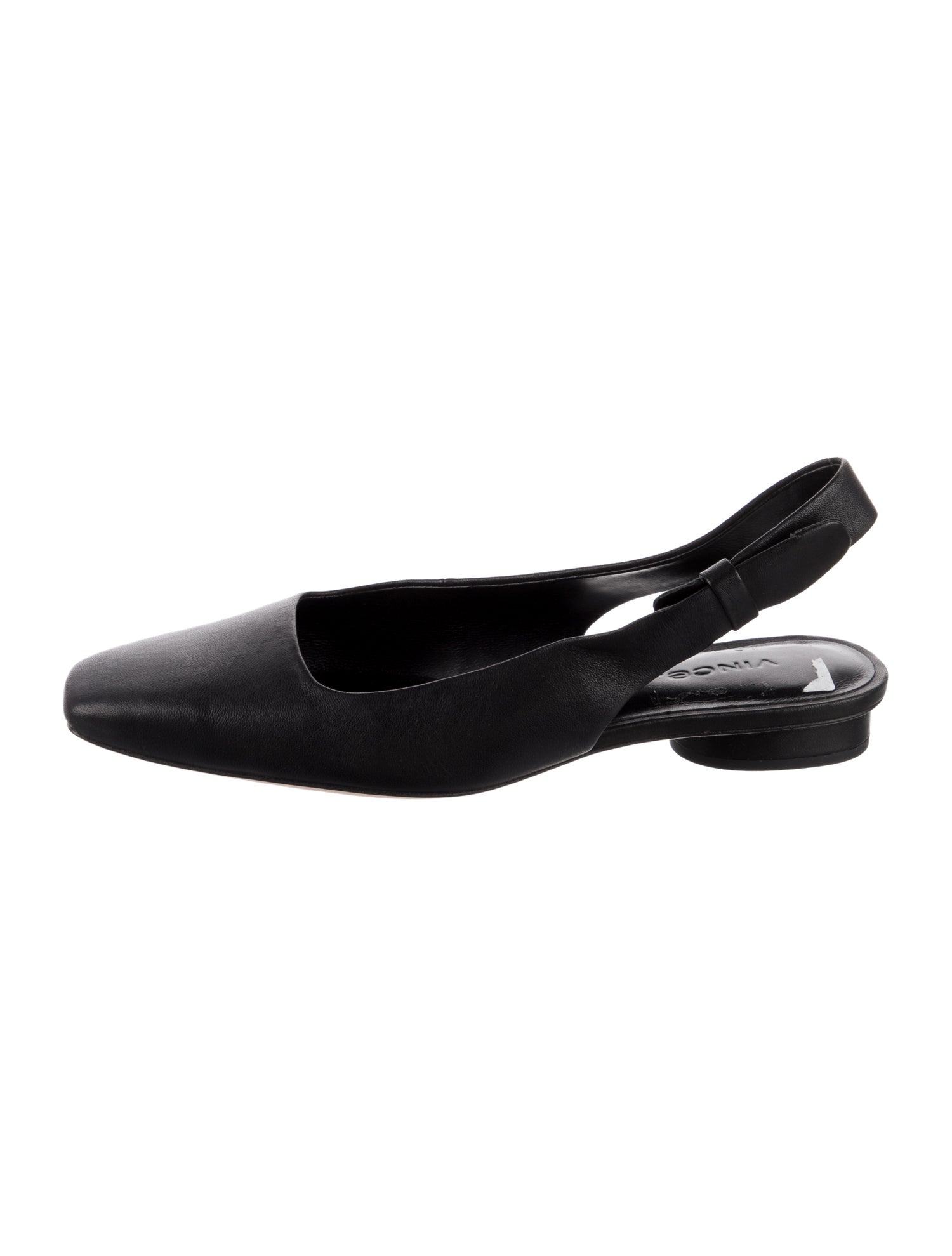 Vince Leather Slingback Flats