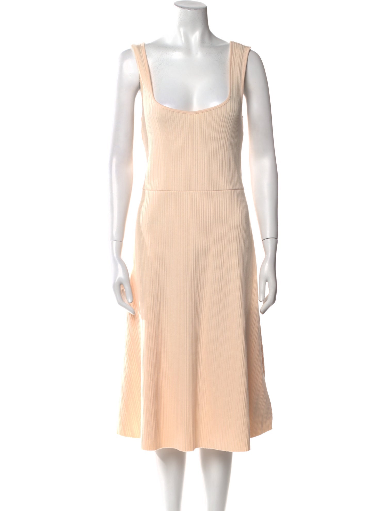 Vince Square Neckline Midi Length Dress