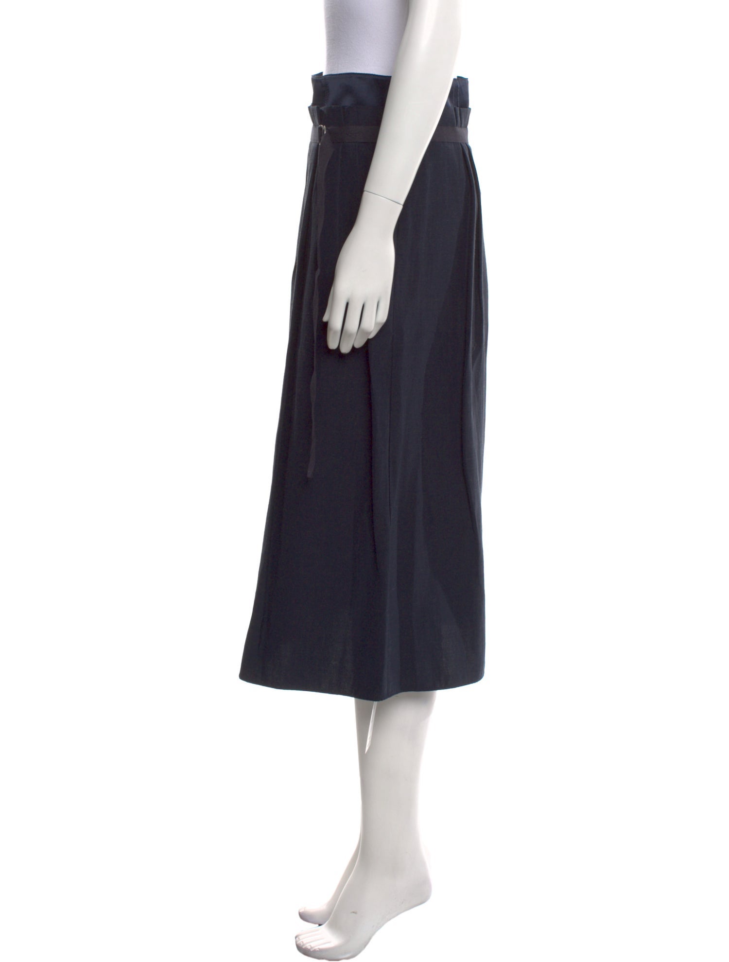 Vince Pleated Accents Midi Length Skirt w/ Tags