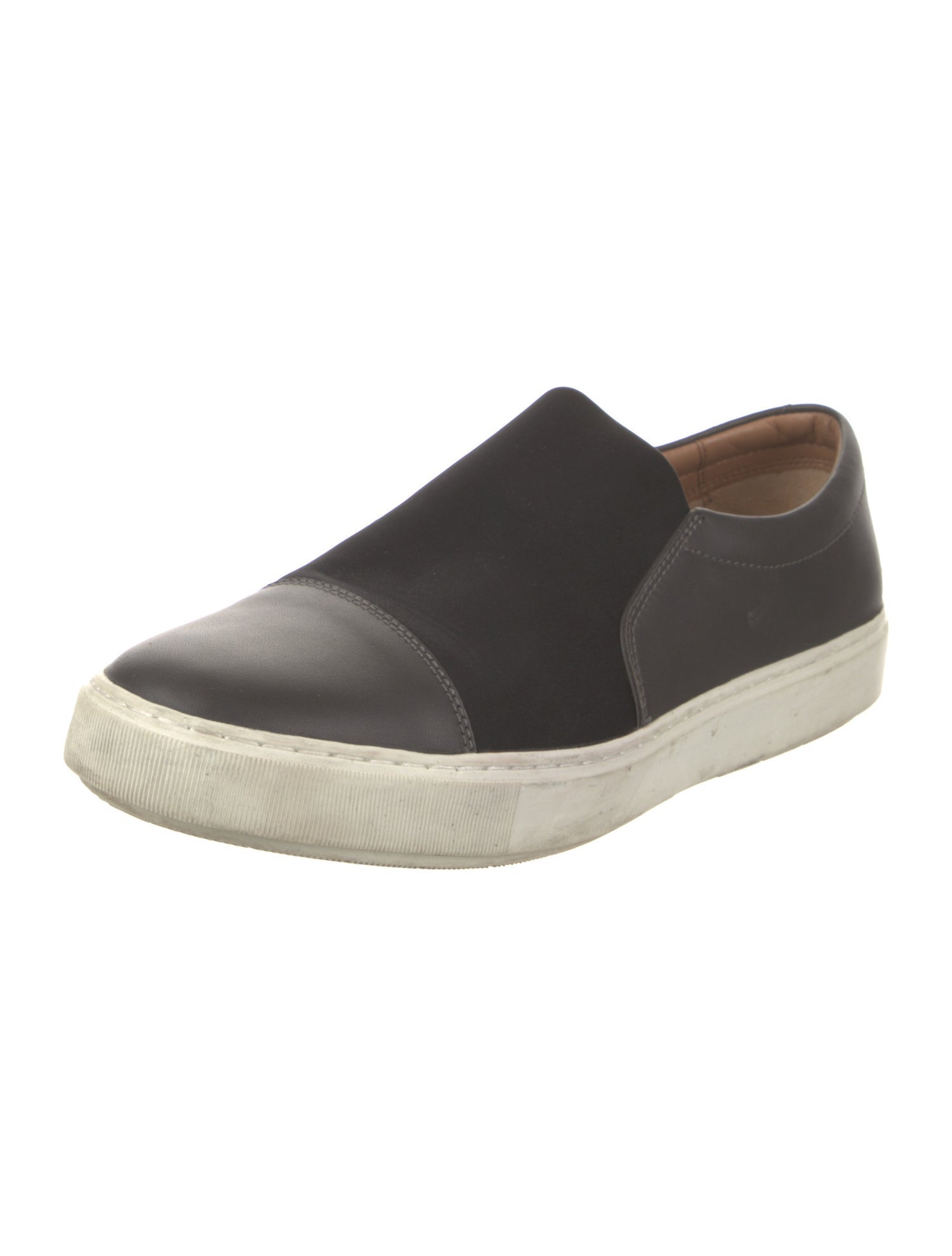 Vince Leather Colorblock Pattern Monk Straps