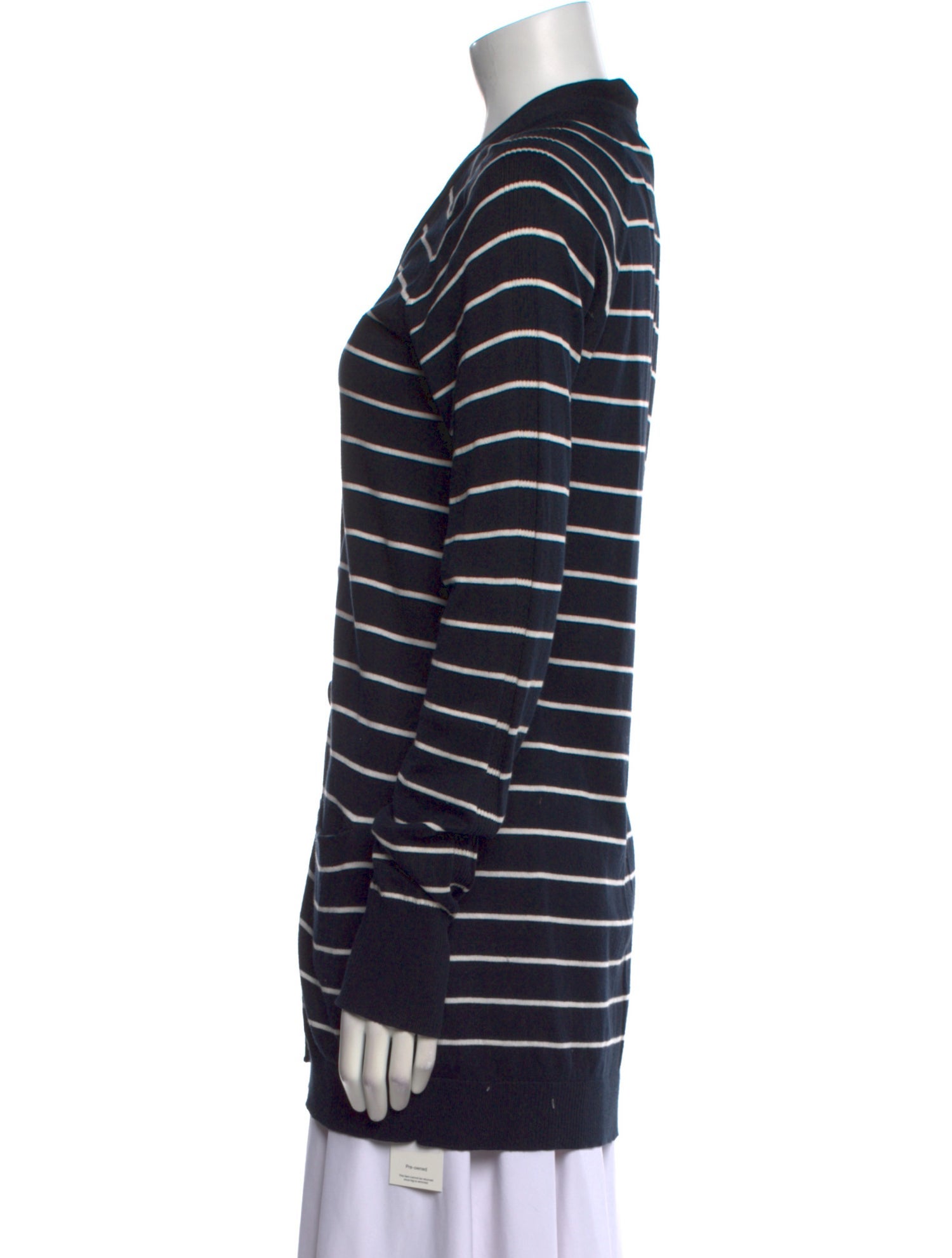 Vince Striped V-Neck Sweater