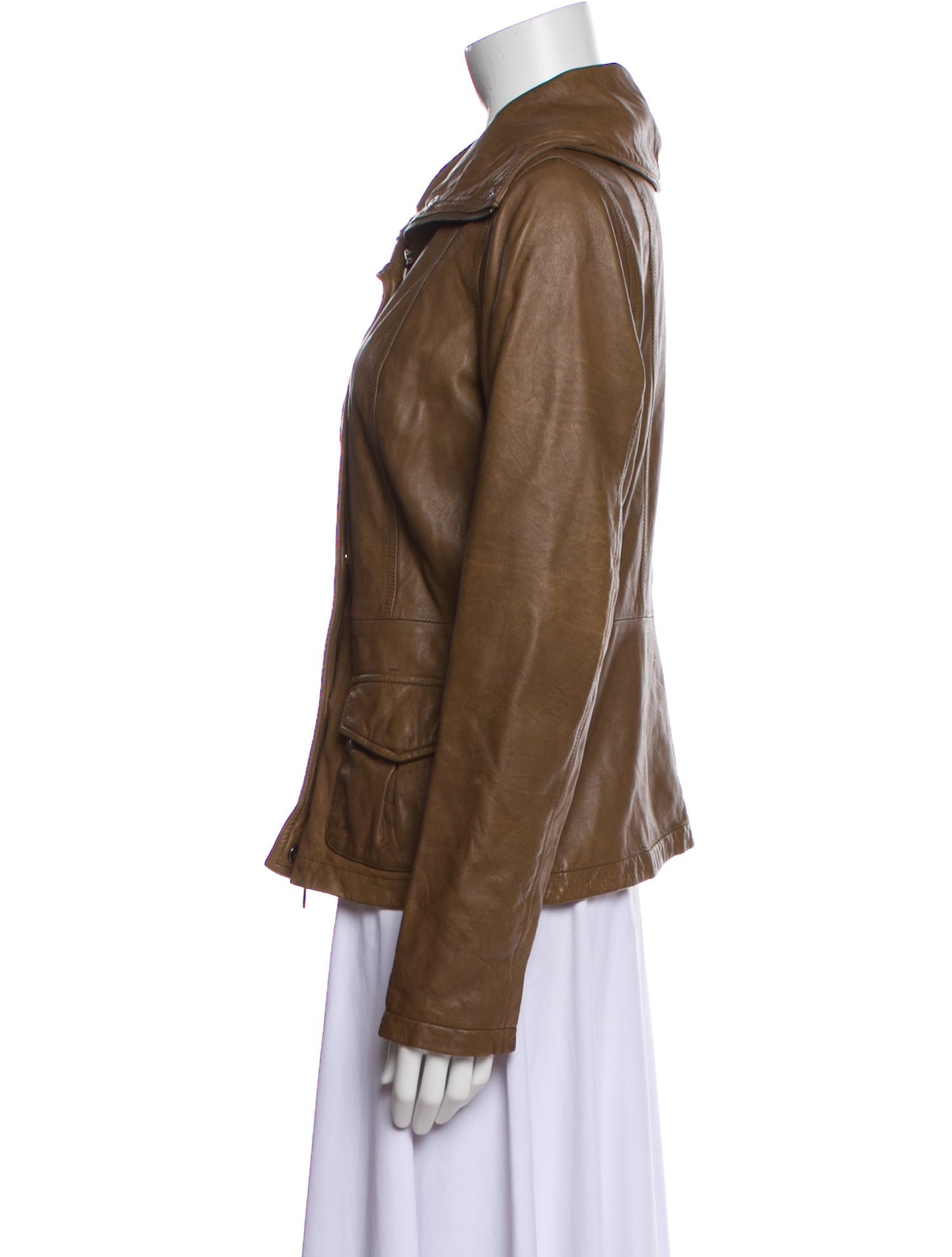 Vince Leather Utility Jacket