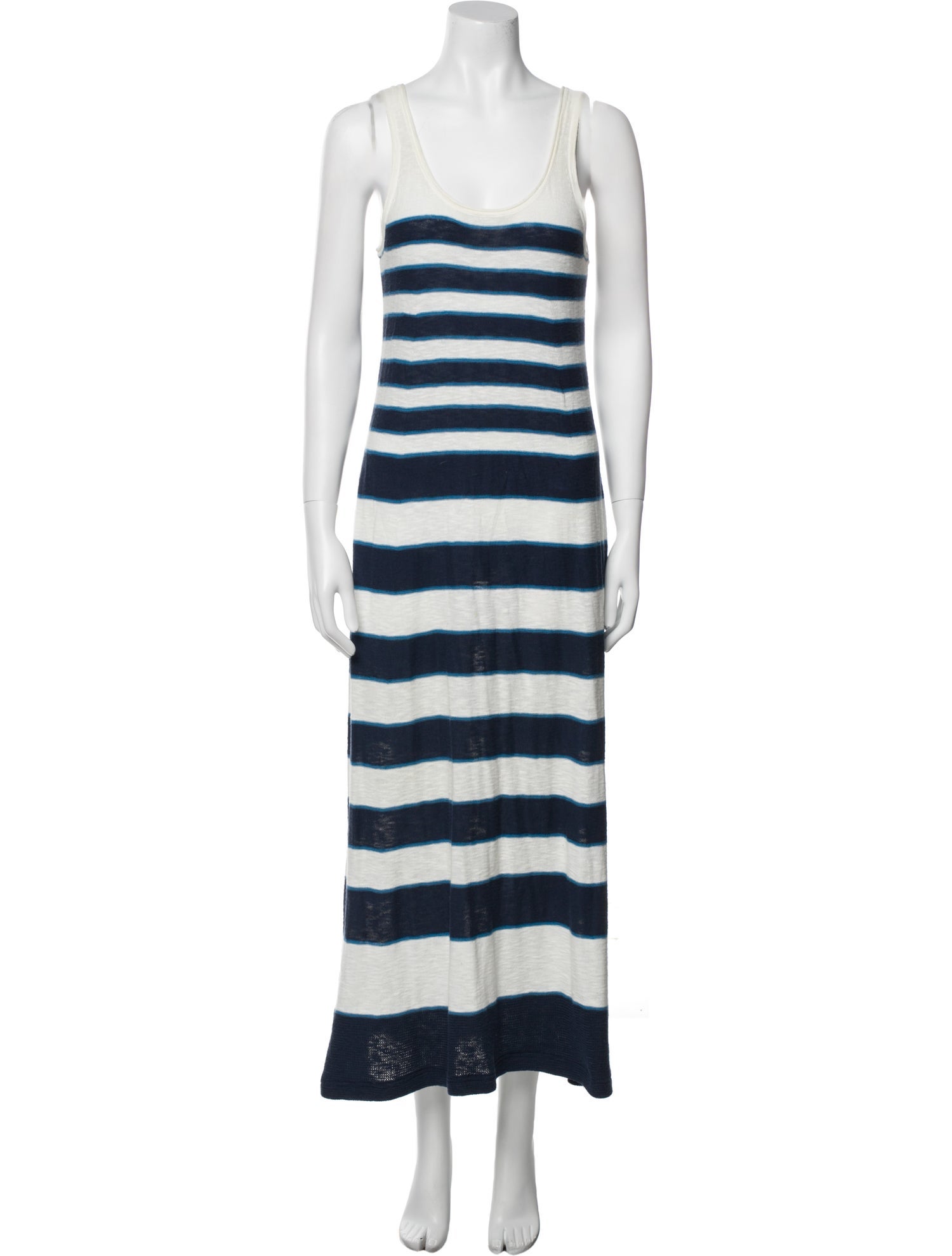 Vince Striped Midi Length Dress