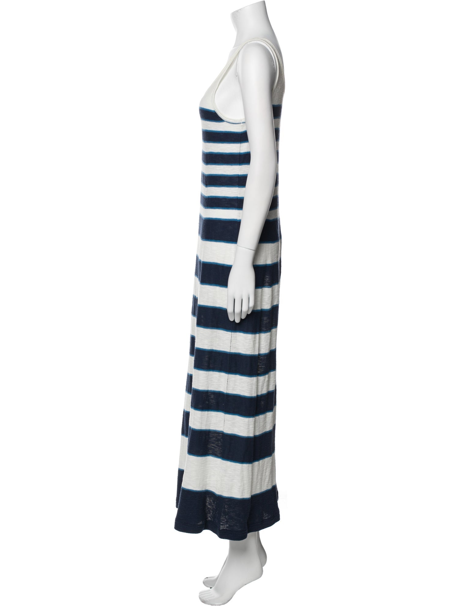 Vince Striped Midi Length Dress