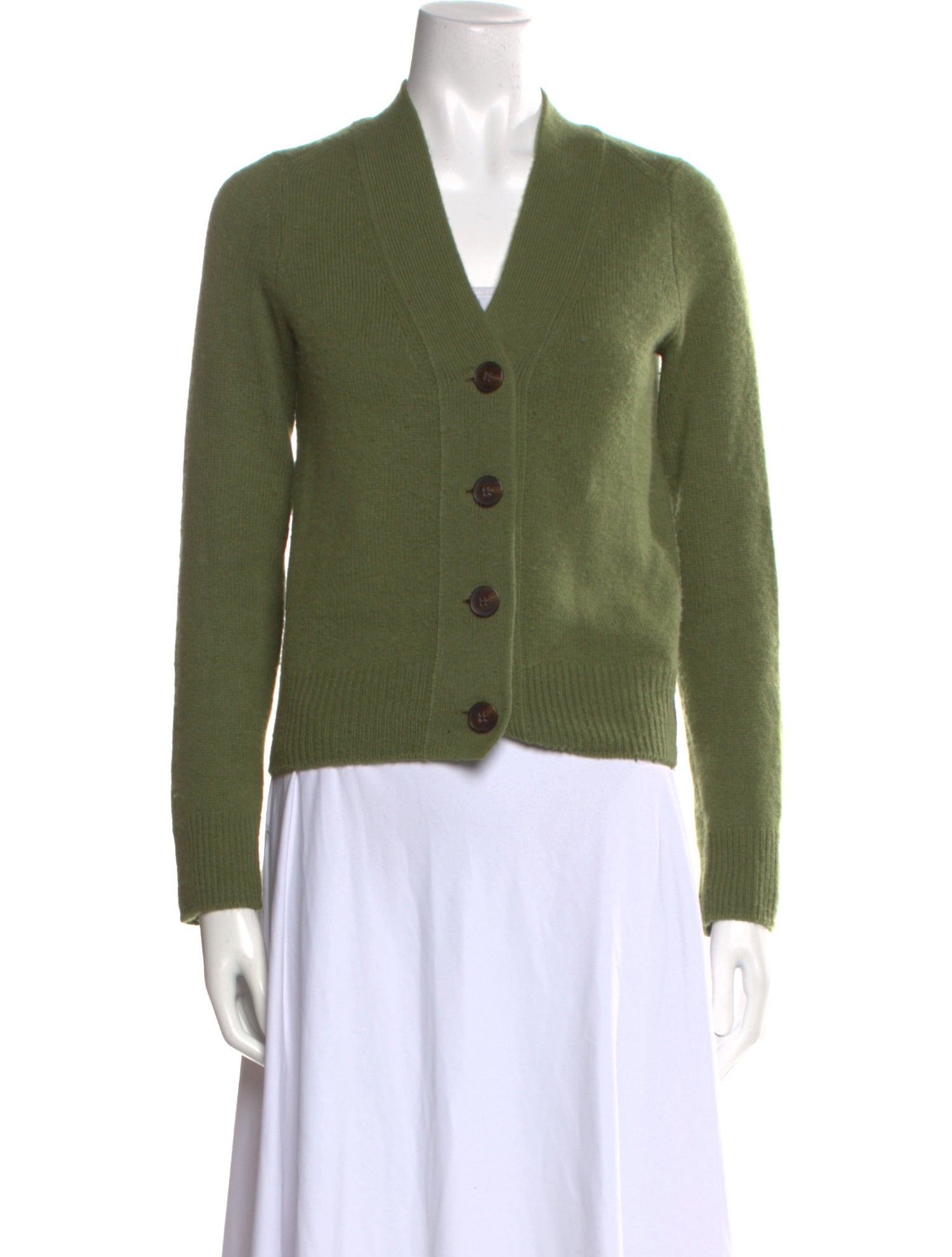 Vince Cashmere Plunge Neckline Sweater