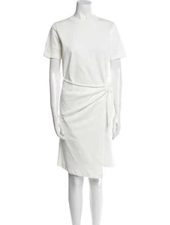 Vince Bateau Neckline Knee-Length Dress