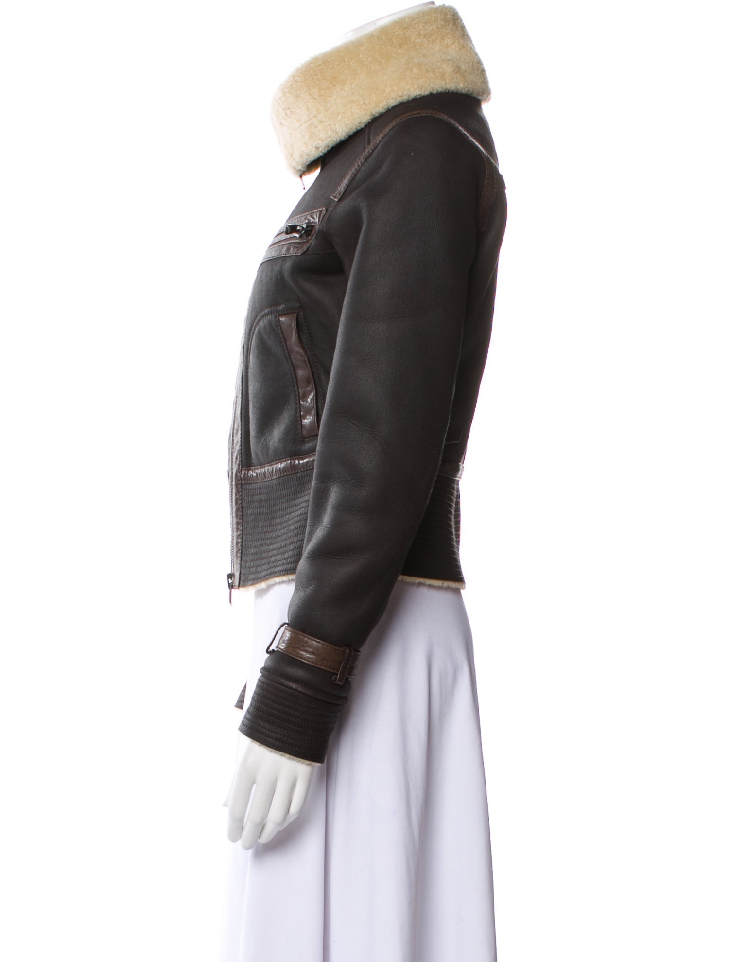 Vince Shearling Faux Fur Jacket