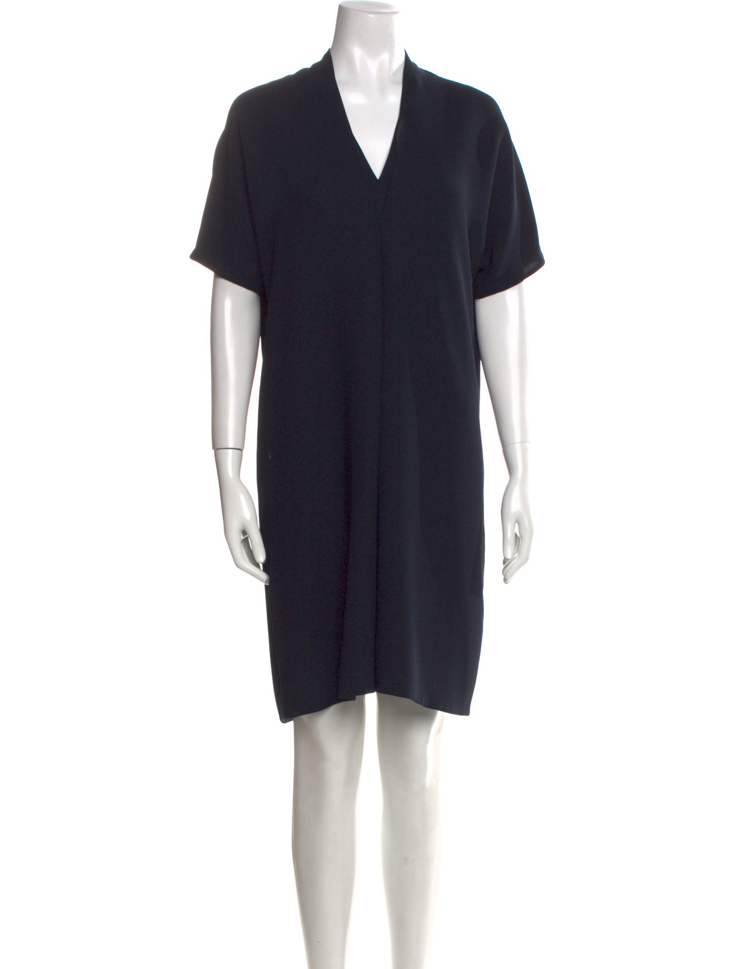 Vince V-Neck Knee-Length Dress