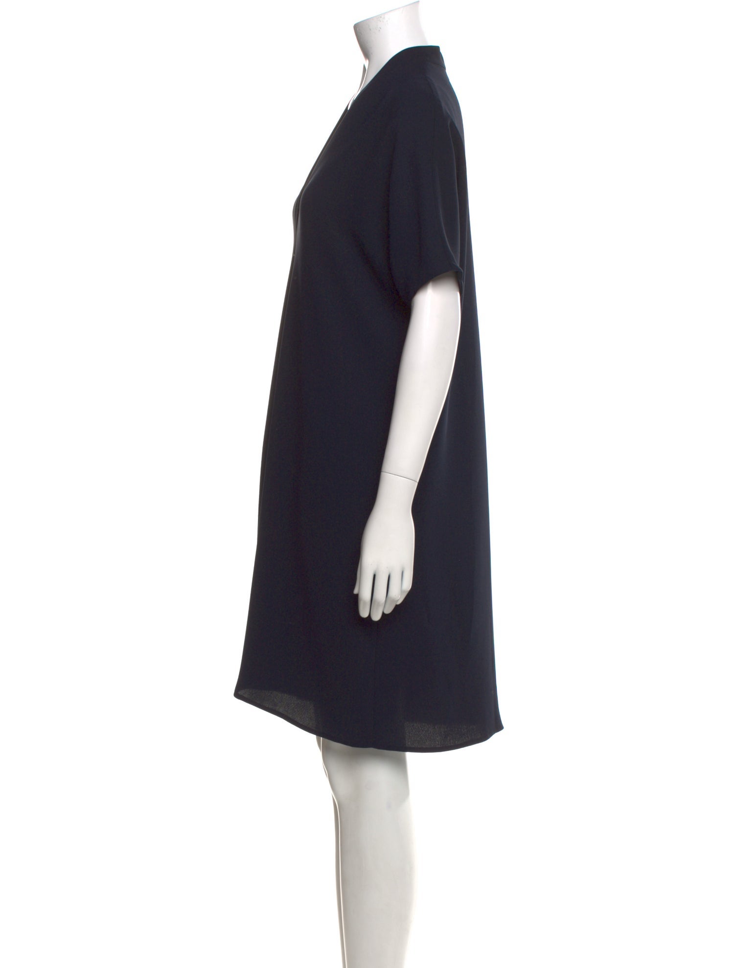 Vince V-Neck Knee-Length Dress
