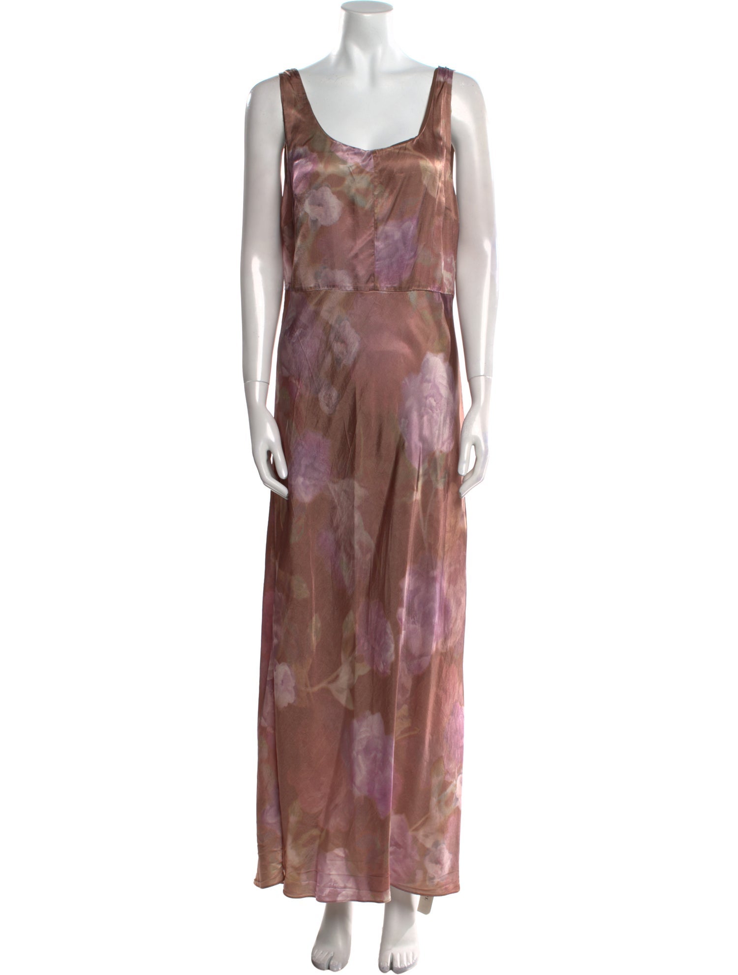 Vince Tie-Dye Print Long Dress