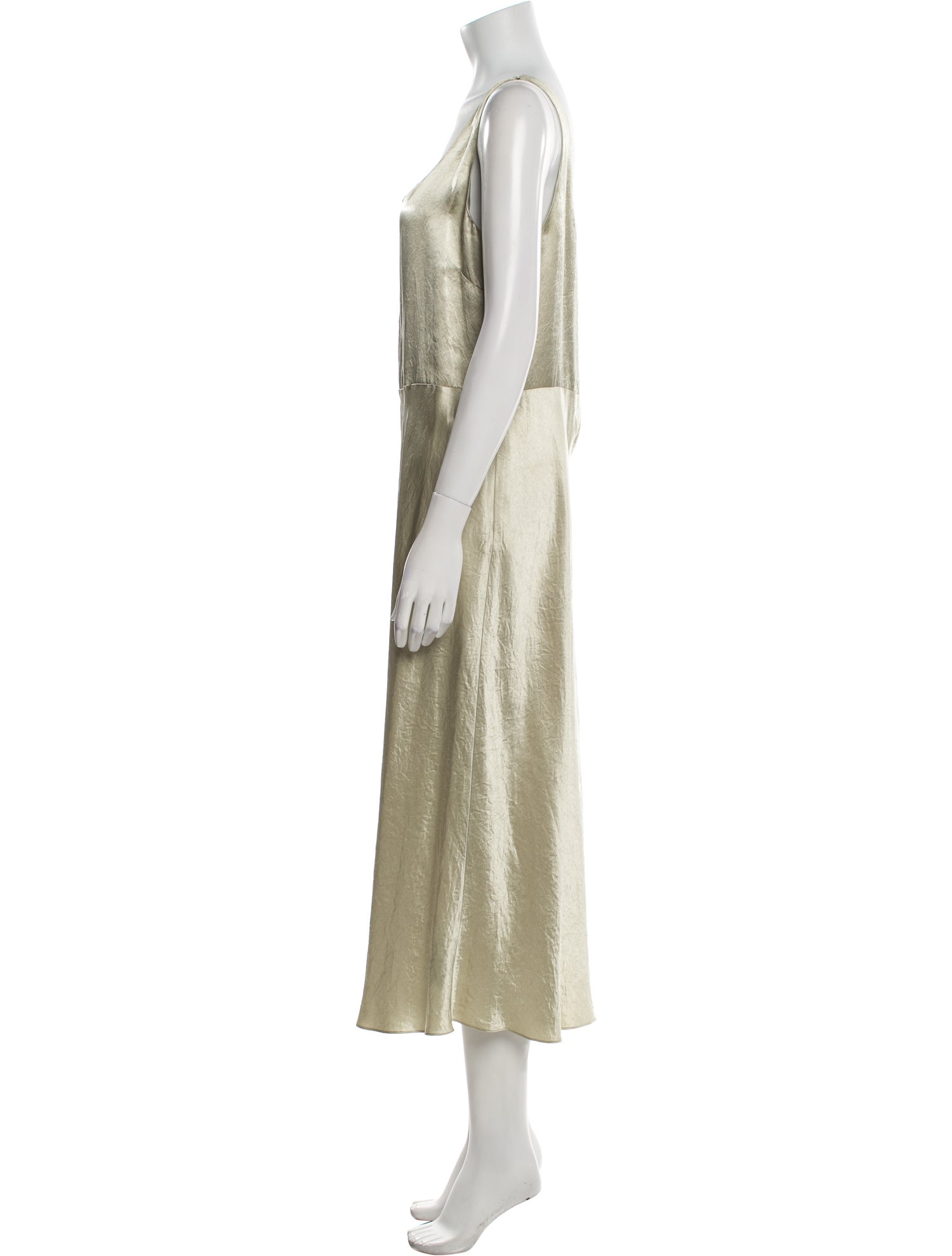 Vince Scoop Neck Midi Length Dress