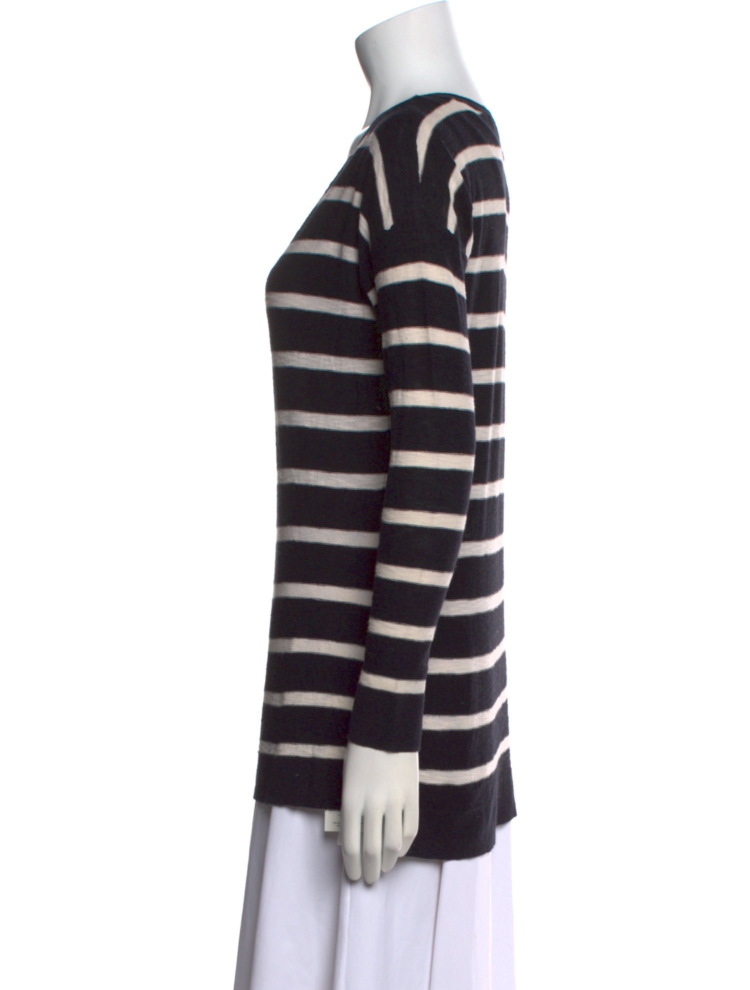 Vince Striped V-Neck Sweater