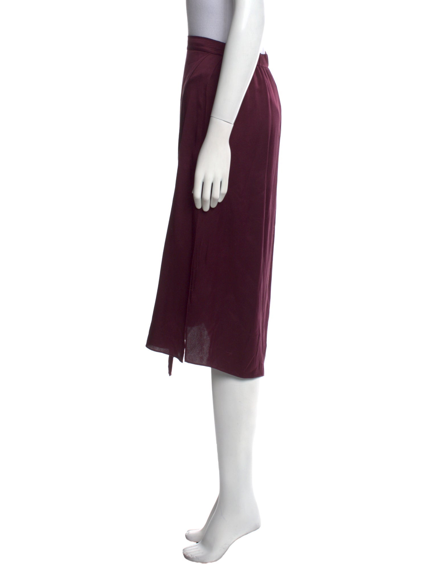 Vince Silk Midi Length Skirt