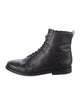 Vince Leather Combat Boots