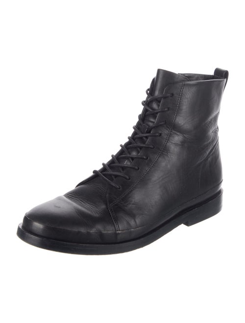 Vince Leather Combat Boots