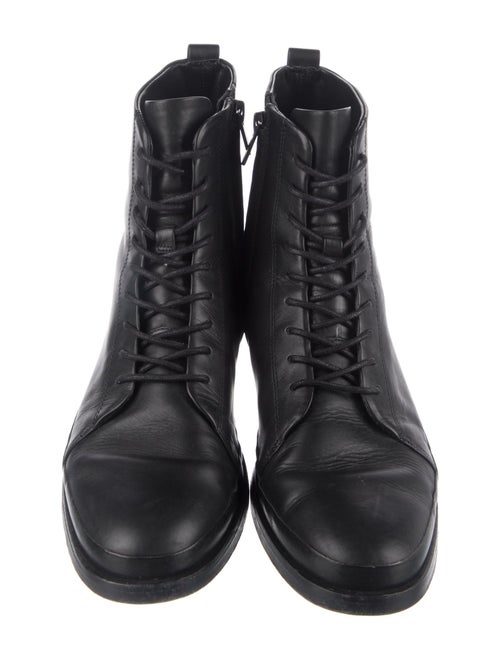 Vince Leather Combat Boots