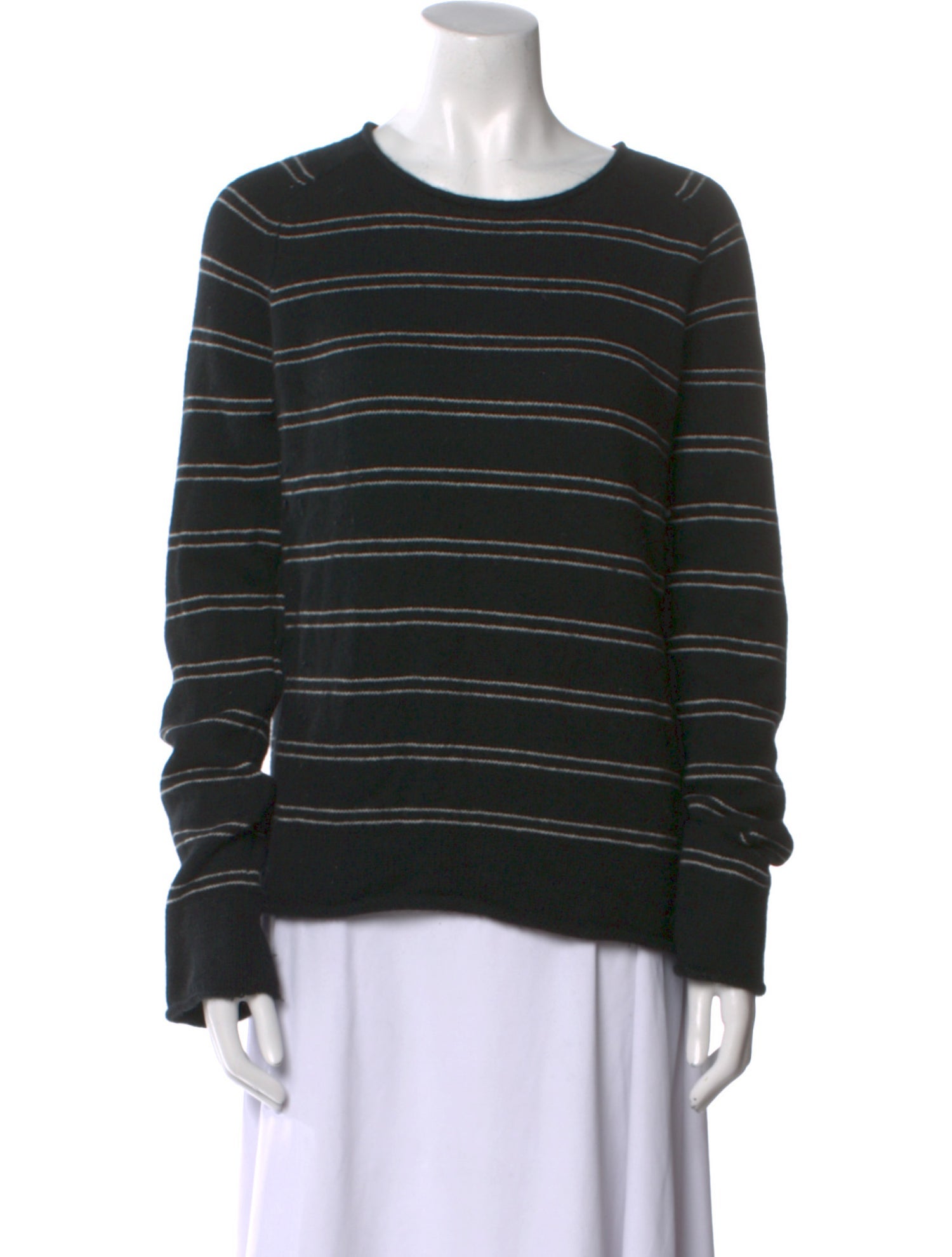 Vince Striped Scoop Neck Sweater