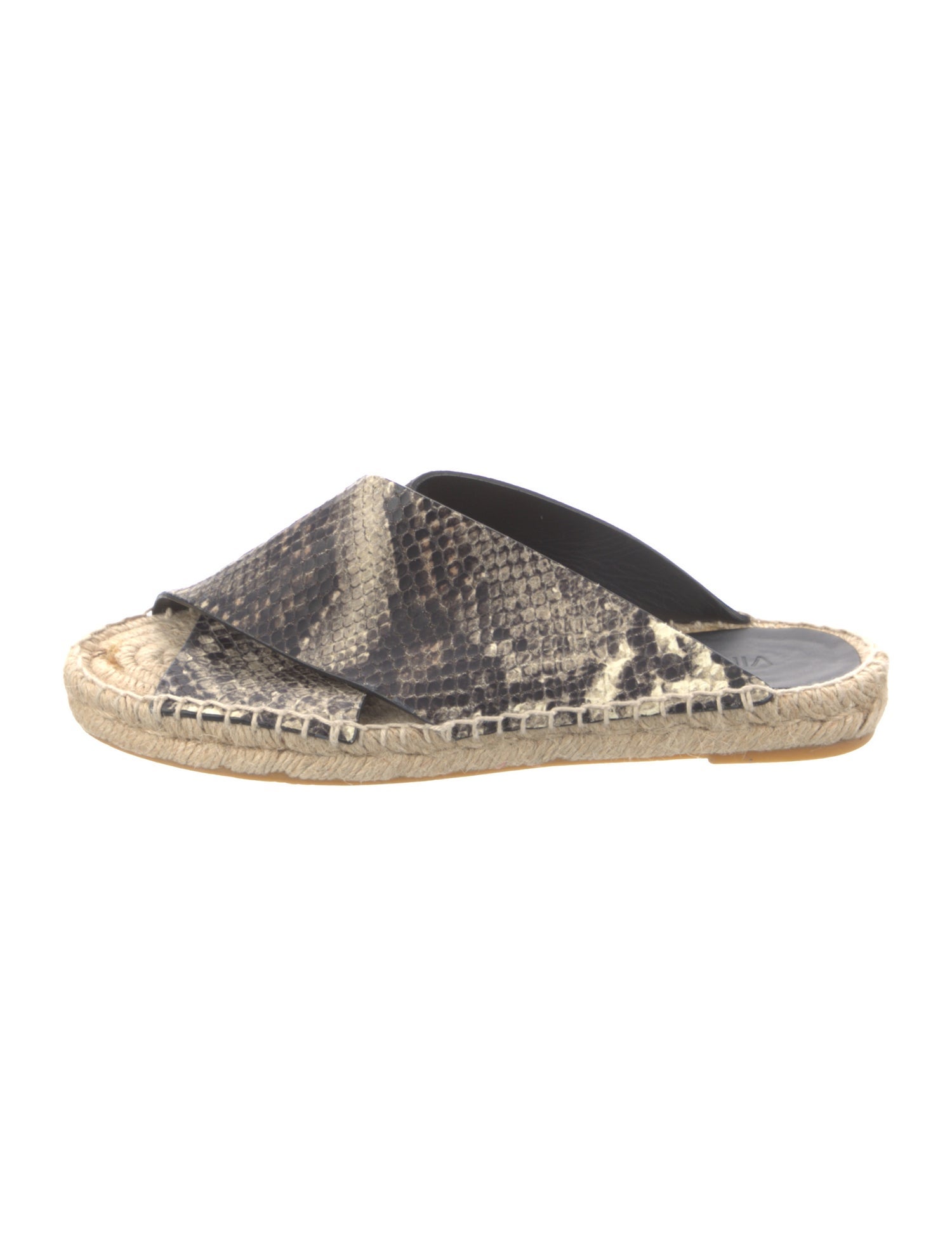 Vince Leather Animal Print Espadrilles