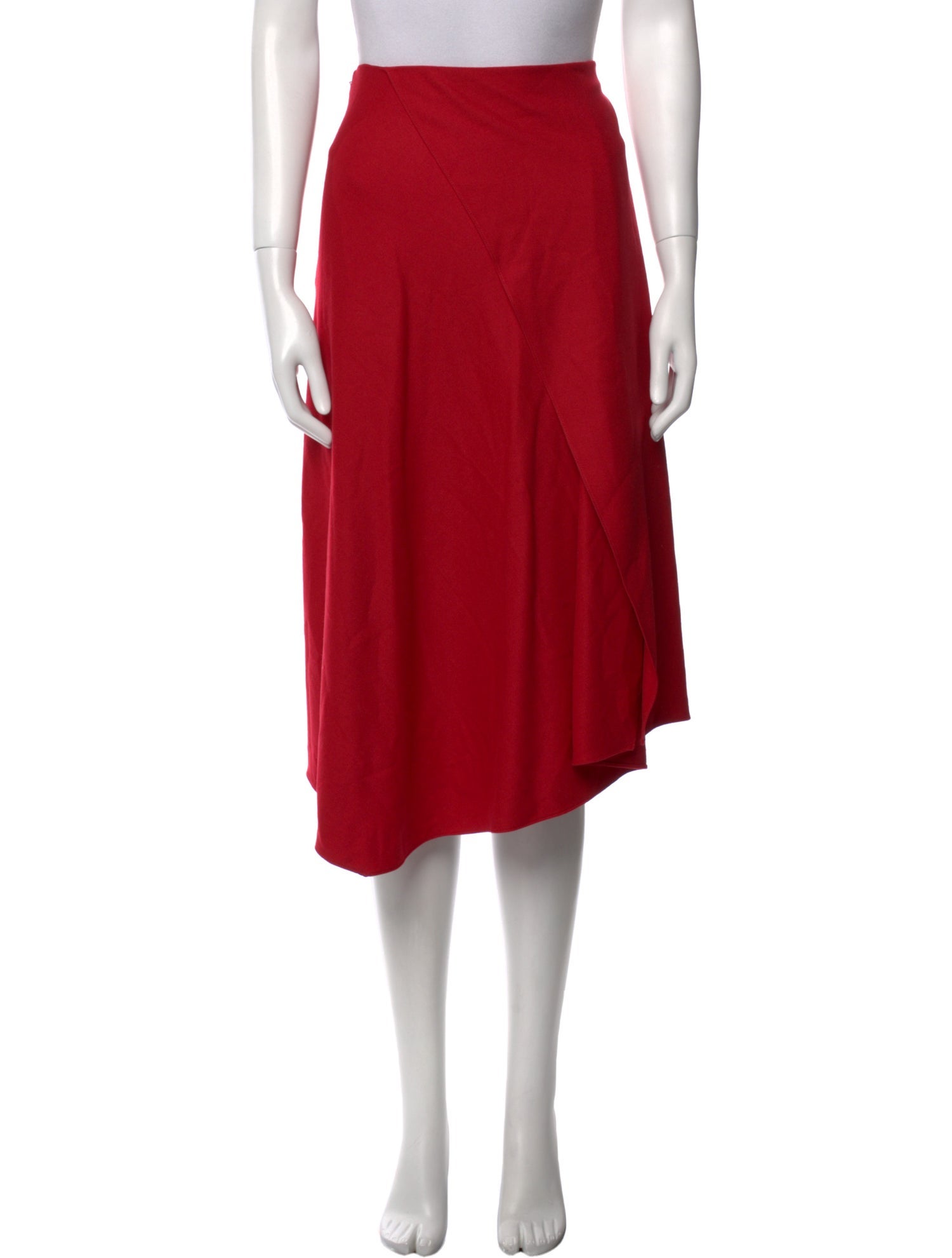 Vince Ruffle Embellishment Midi Length Skirt