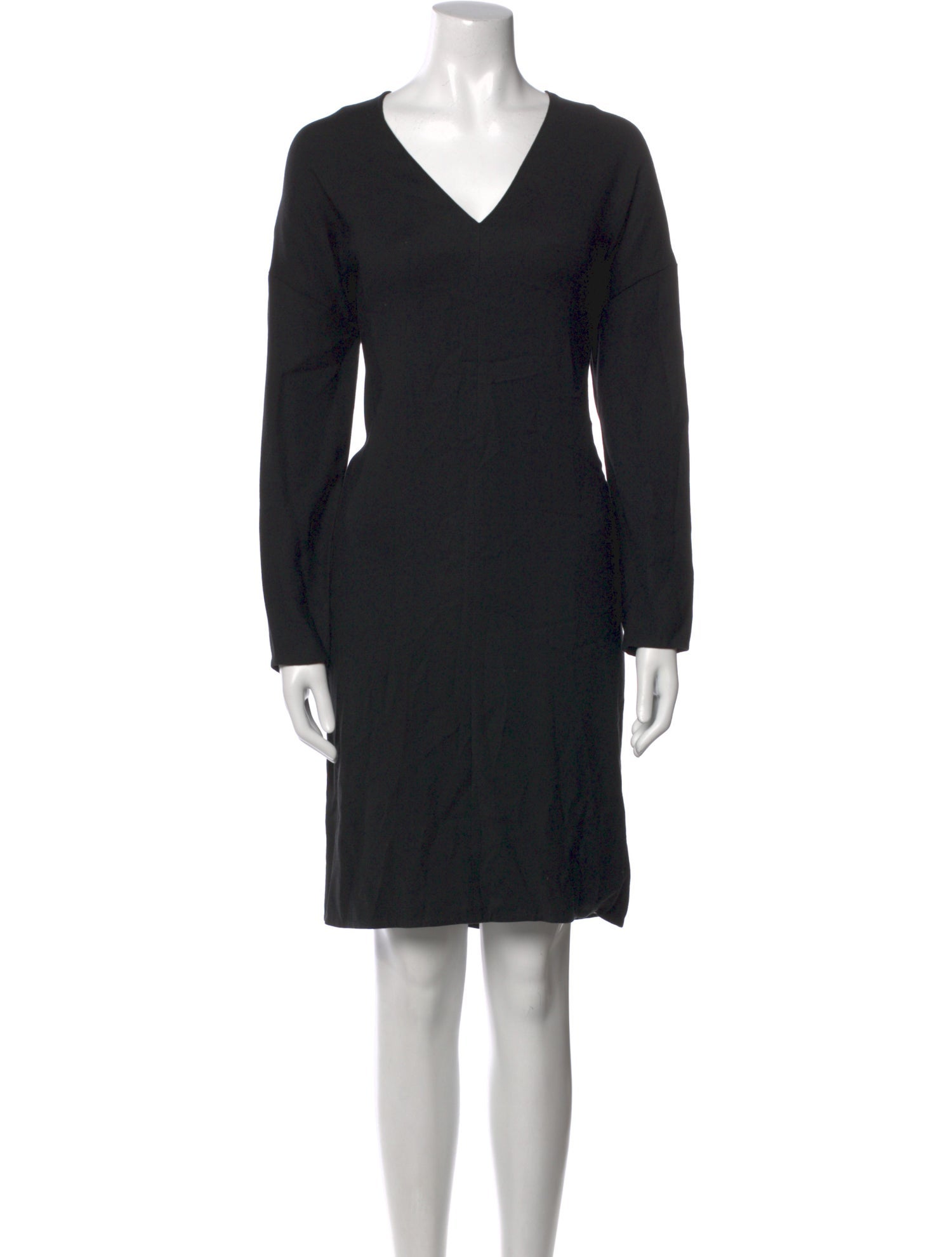 Vince V-Neck Knee-Length Dress