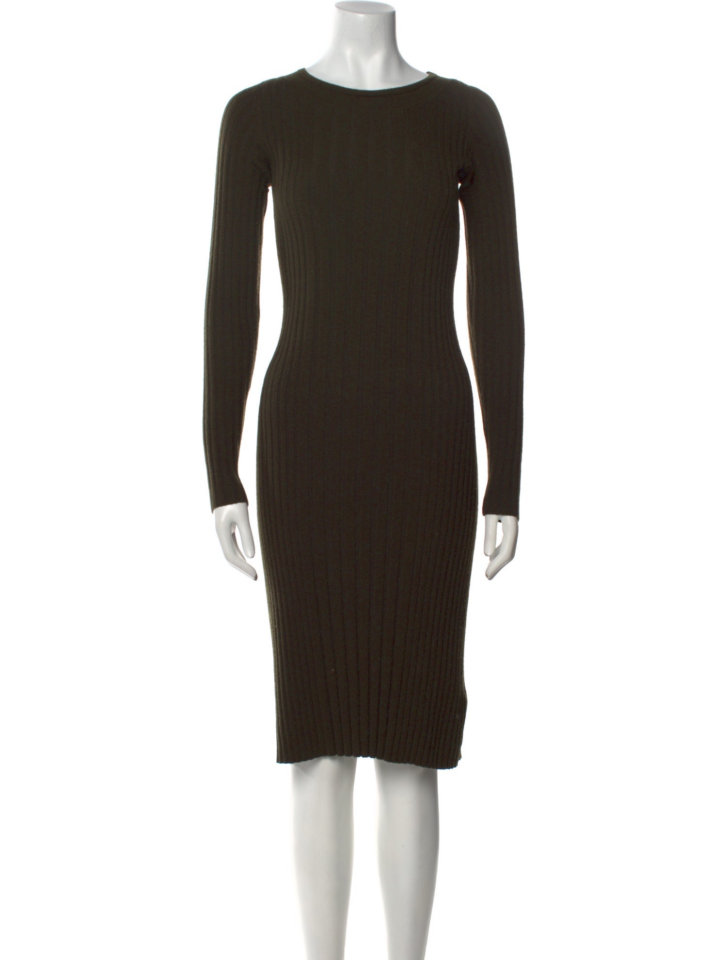 Vince Scoop Neck Knee-Length Dress