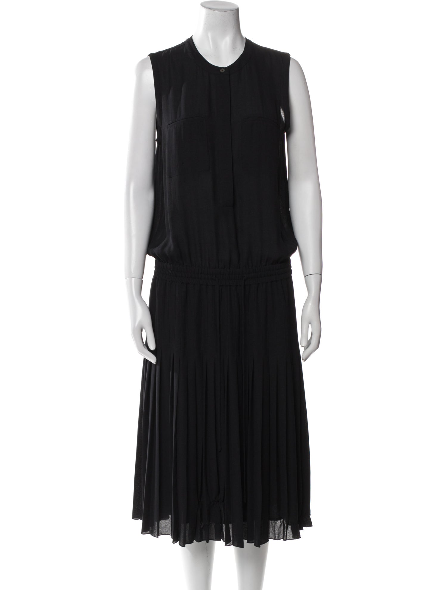 Vince Crew Neck Midi Length Dress