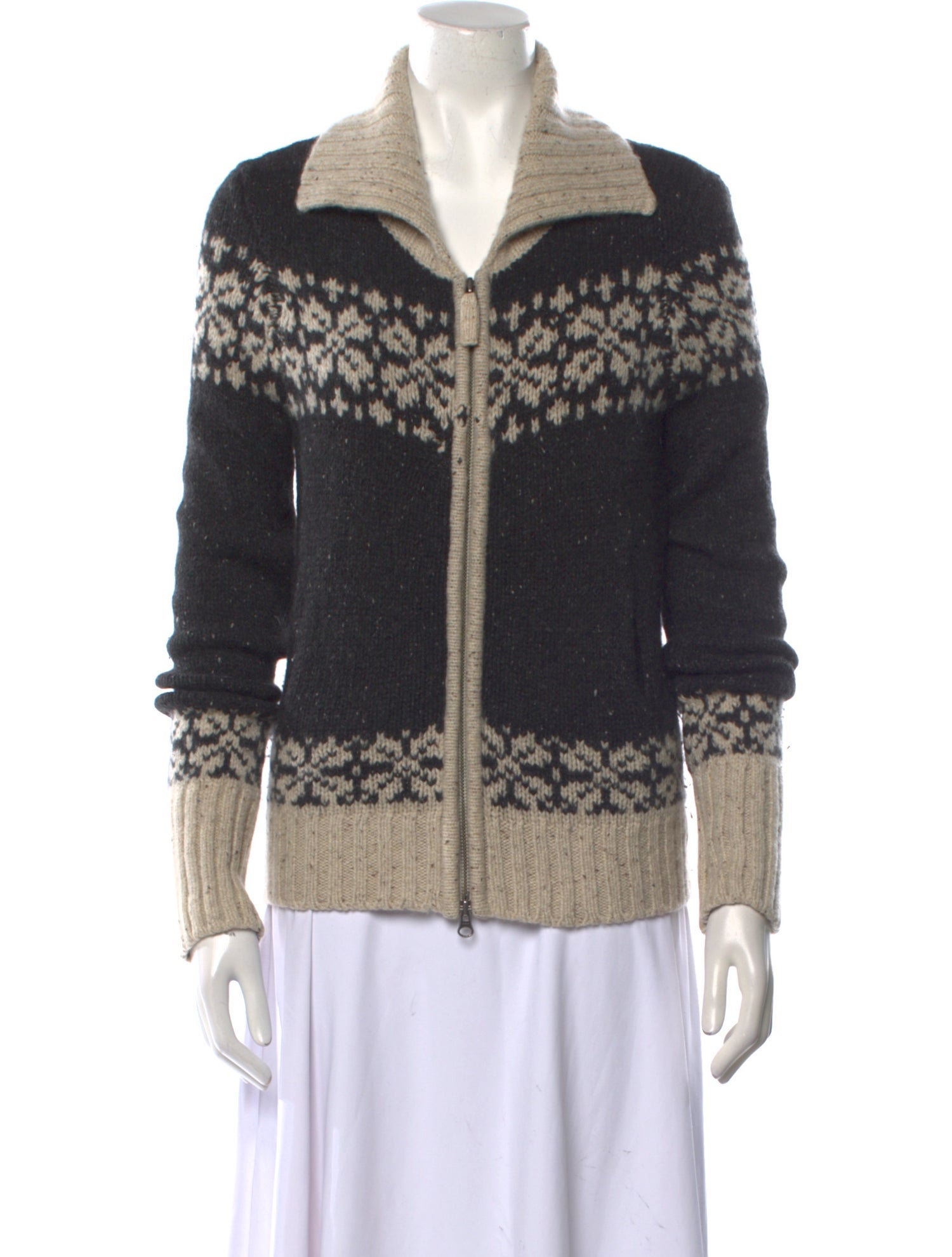 Vince Cashmere Graphic Print Sweater