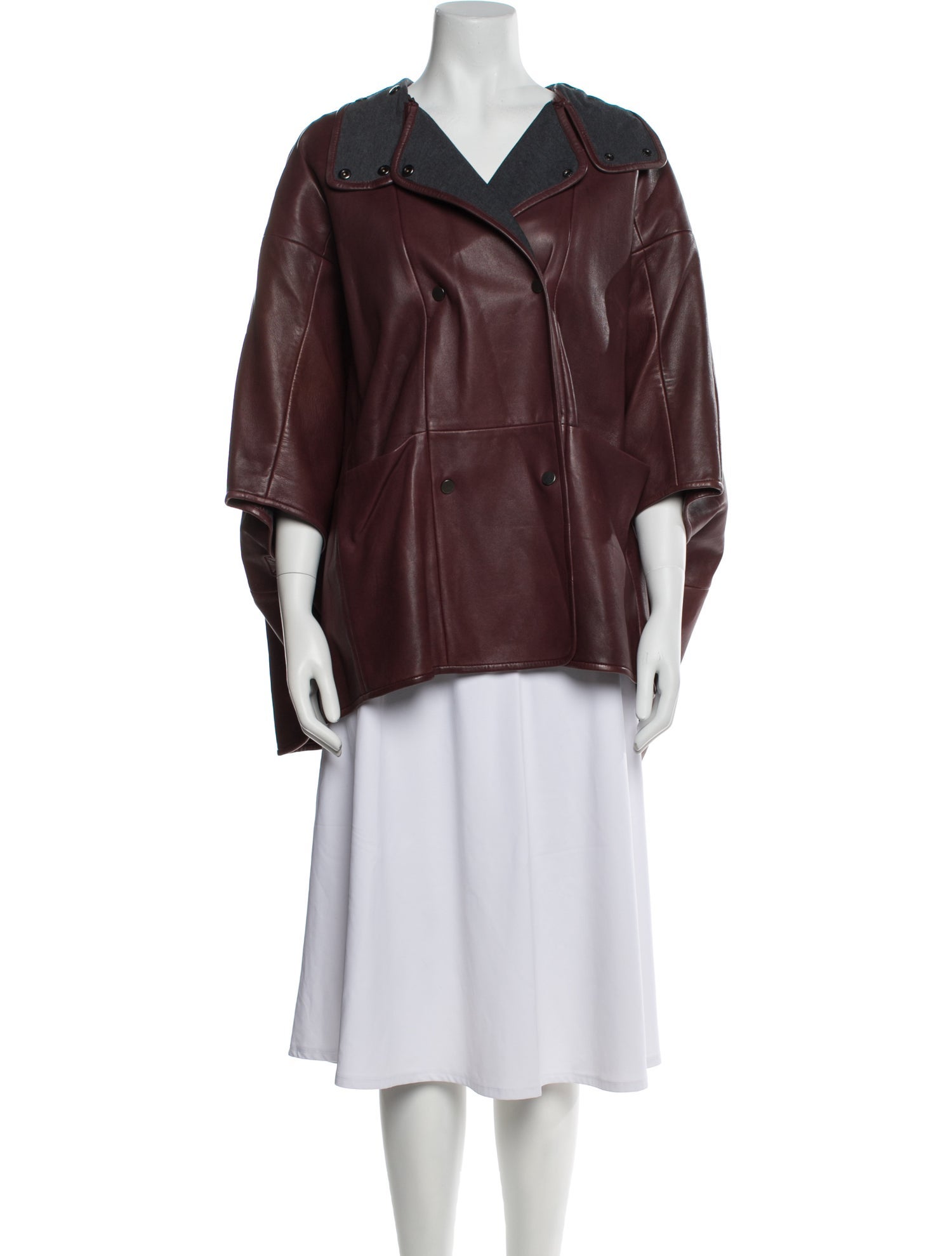 Vince Lamb Leather Coat