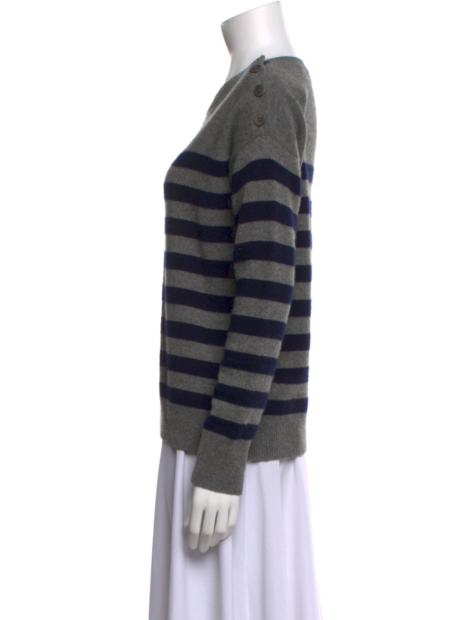 Vince Cashmere Striped Sweater
