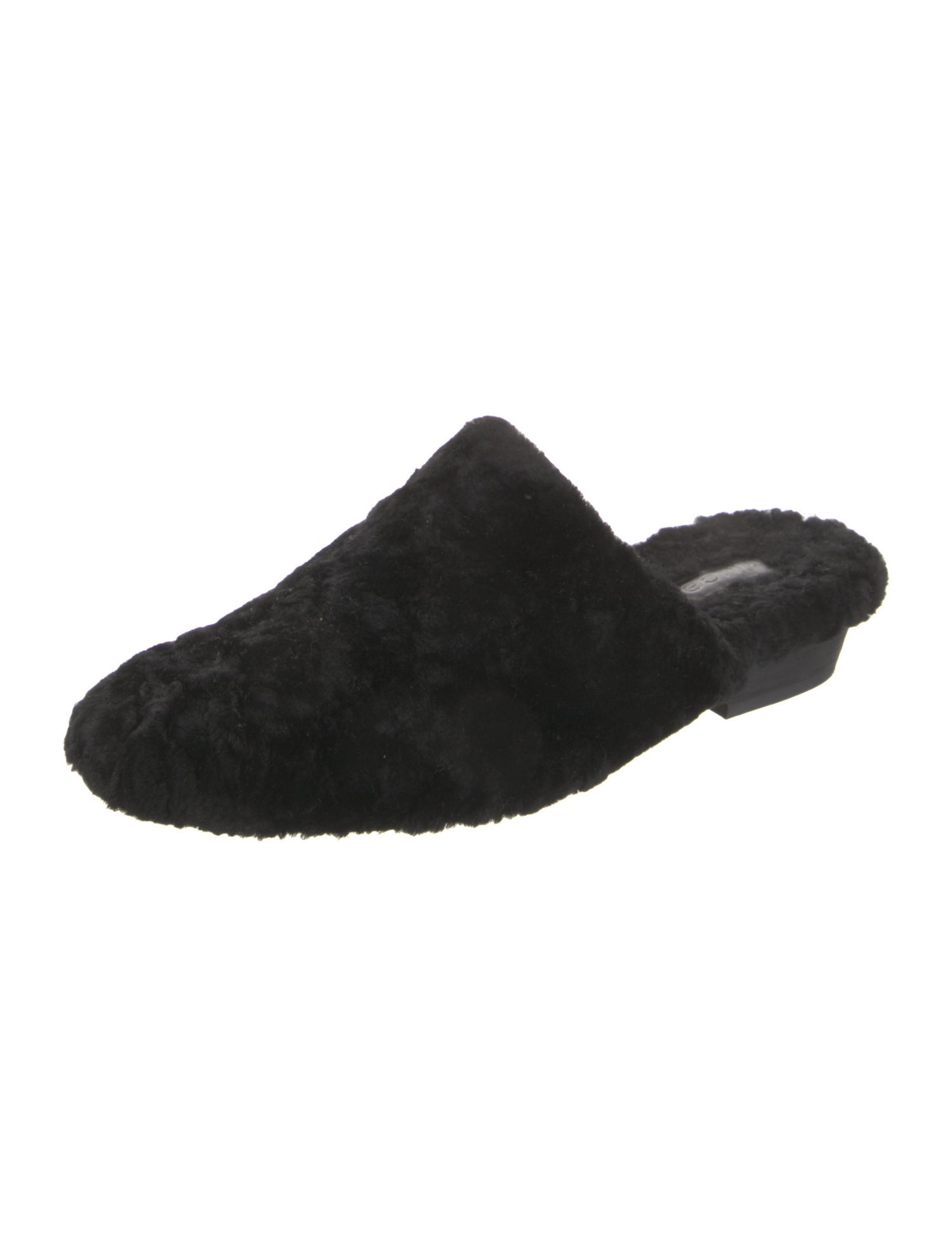 Vince Shearling Fur Trim Mules