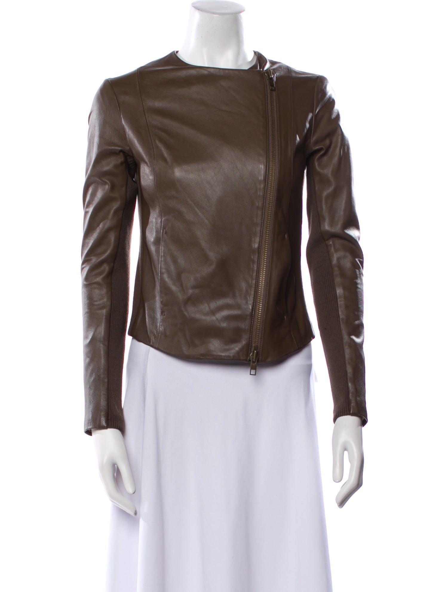 Vince Lamb Leather Biker Jacket