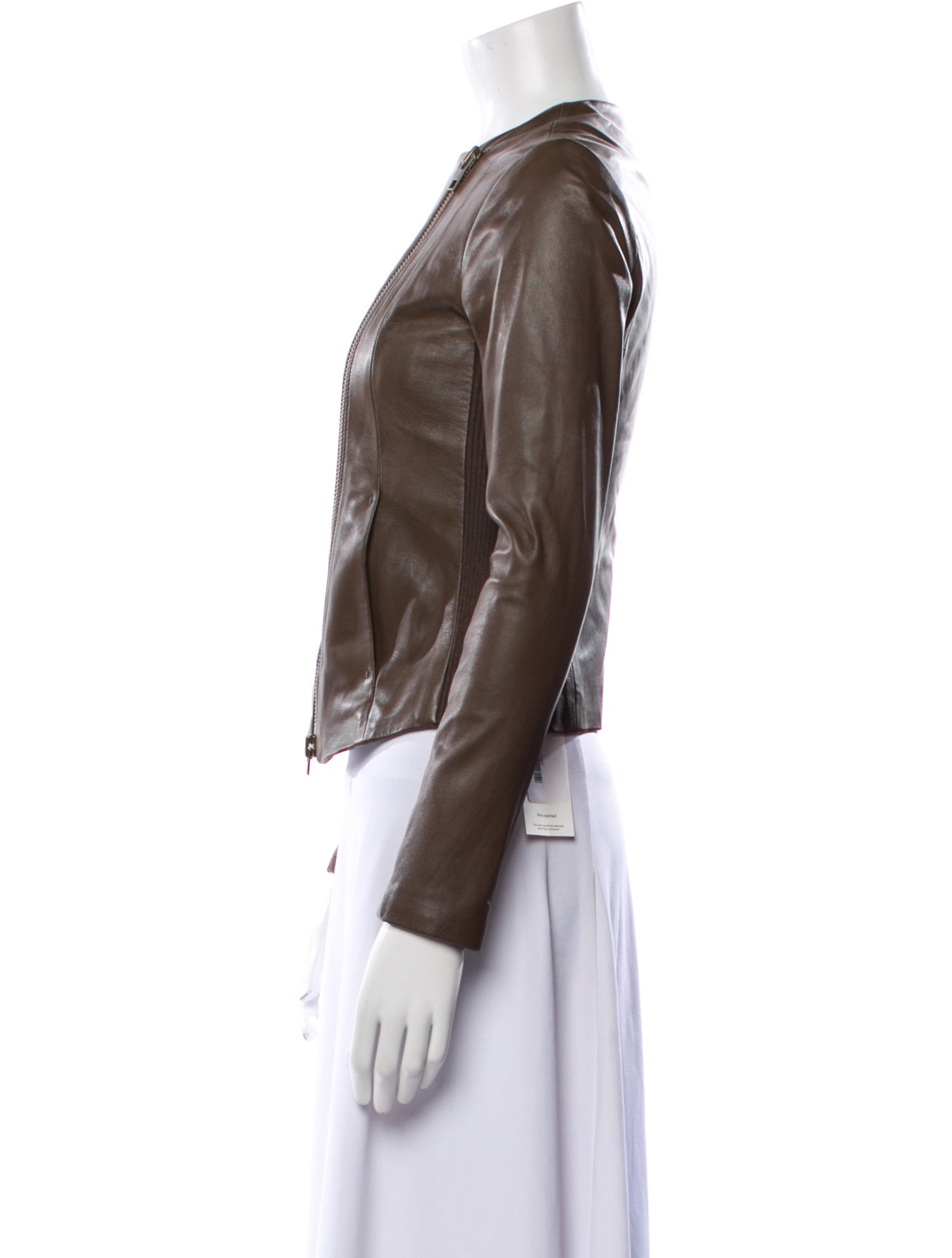 Vince Lamb Leather Biker Jacket