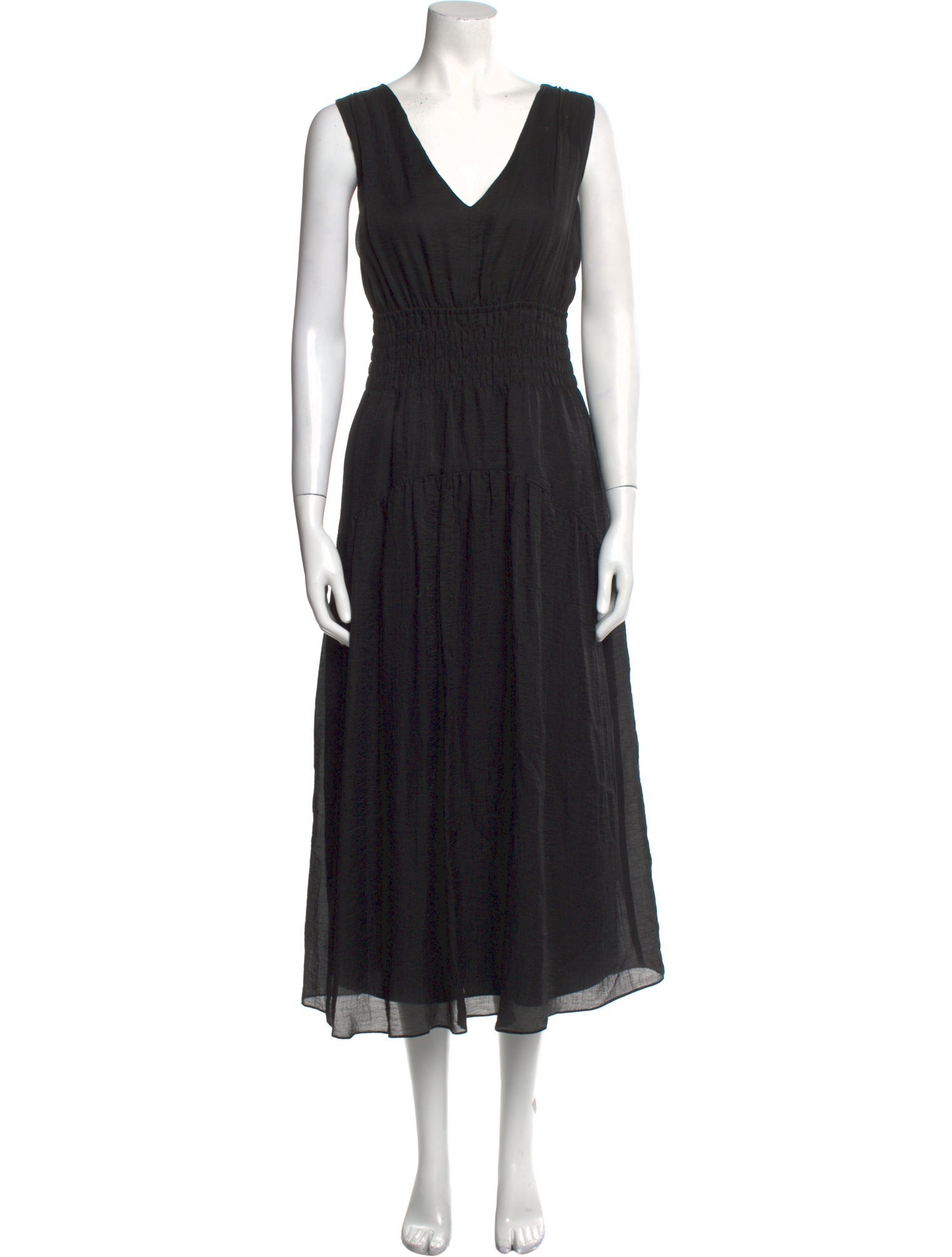 Vince Plunge Neckline Long Dress