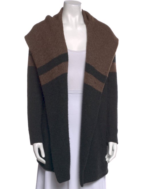 Vince Striped Open Front Sweater