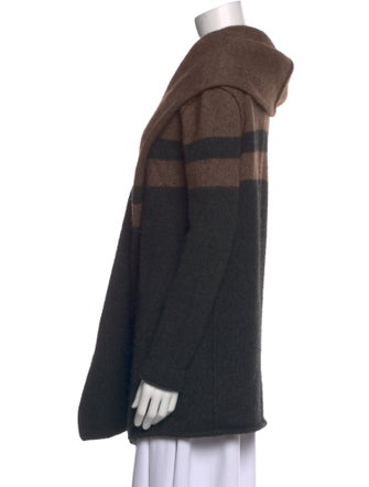 Vince Striped Open Front Sweater