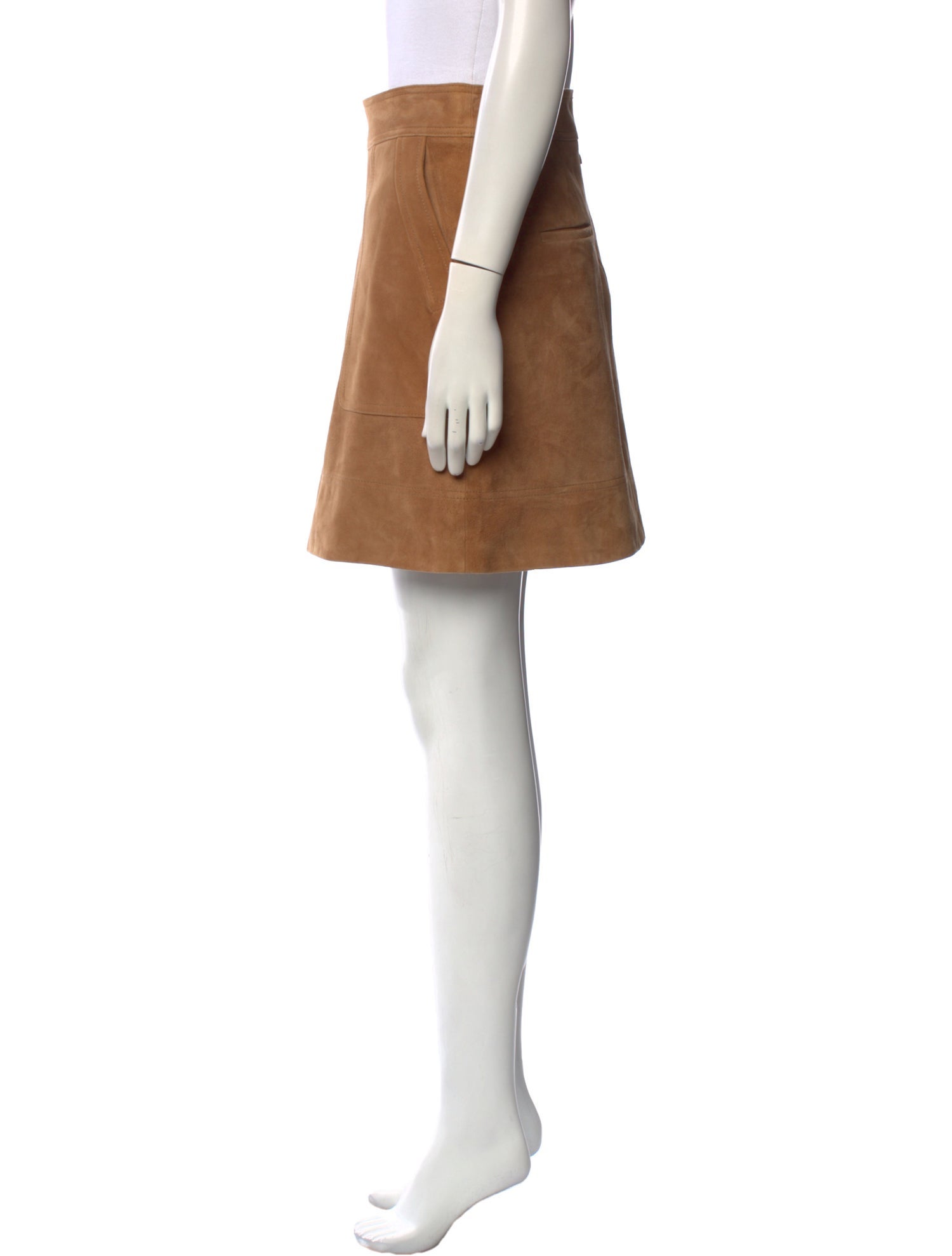 Vince Goat Leather Mini Skirt w/ Tags