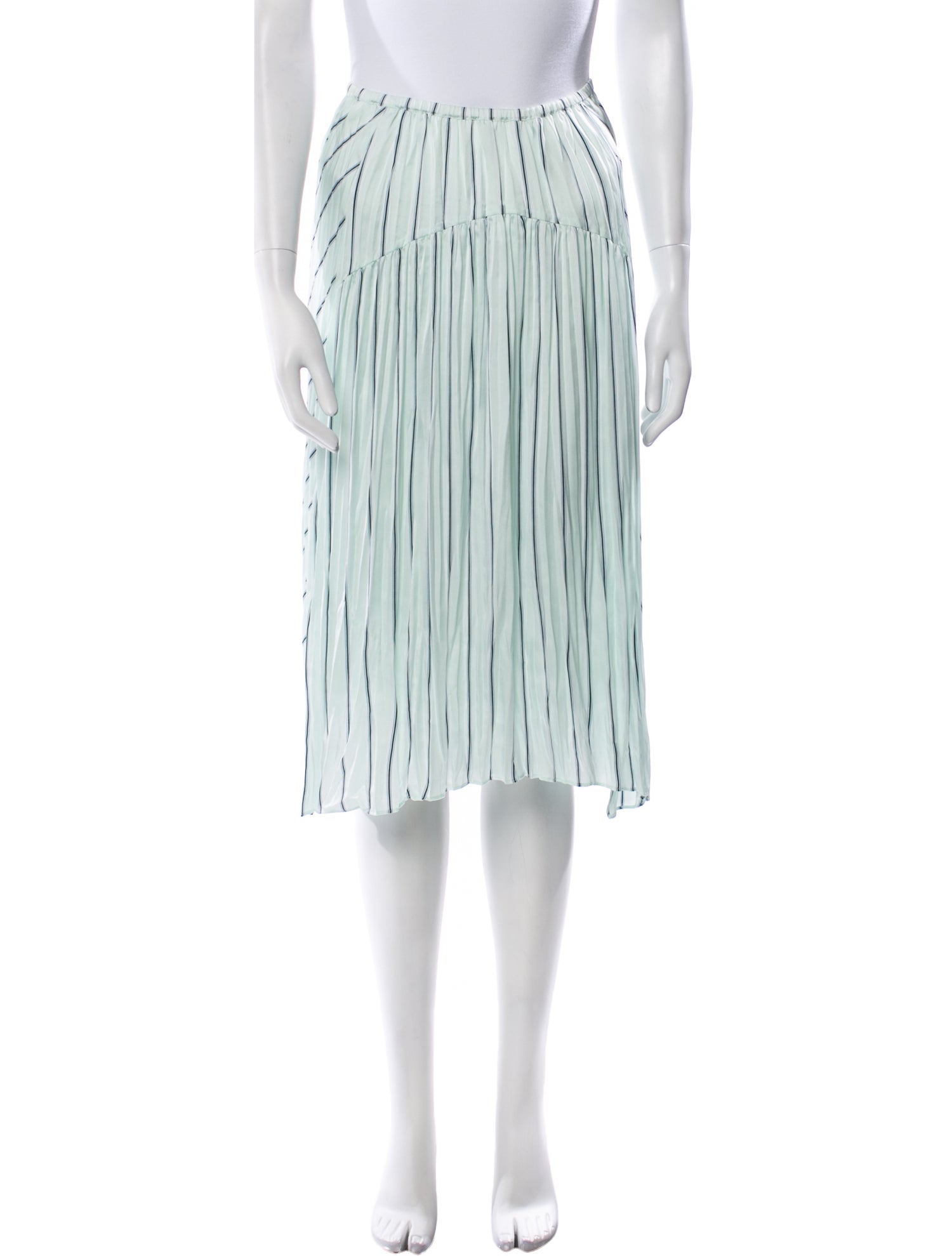 Vince Striped Knee-Length Skirt w/ Tags