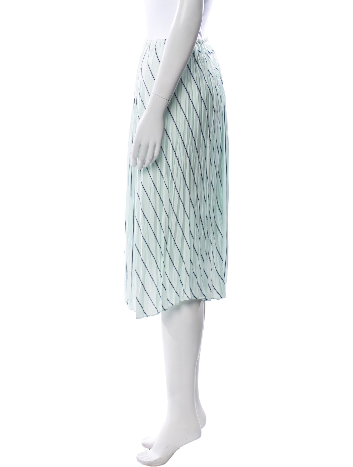 Vince Striped Knee-Length Skirt w/ Tags