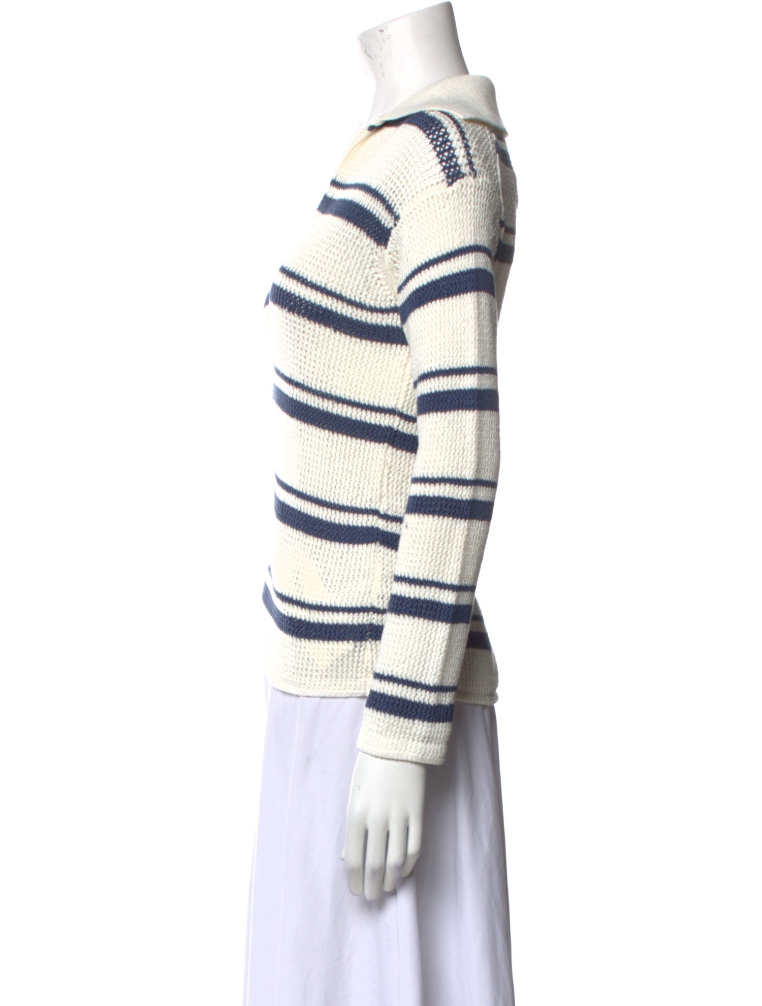 Vince Striped V-Neck Sweater w/ Tags
