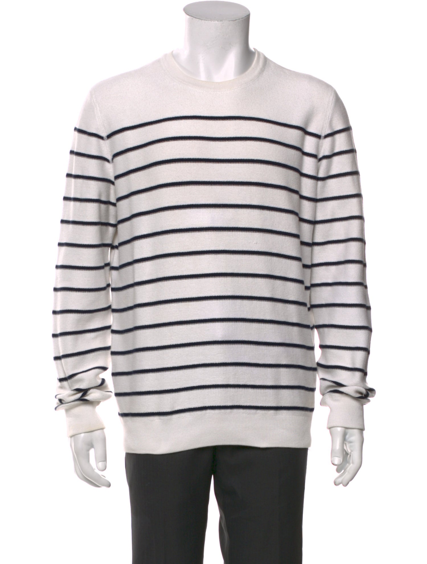 Vince Striped Crew Neck Pullover