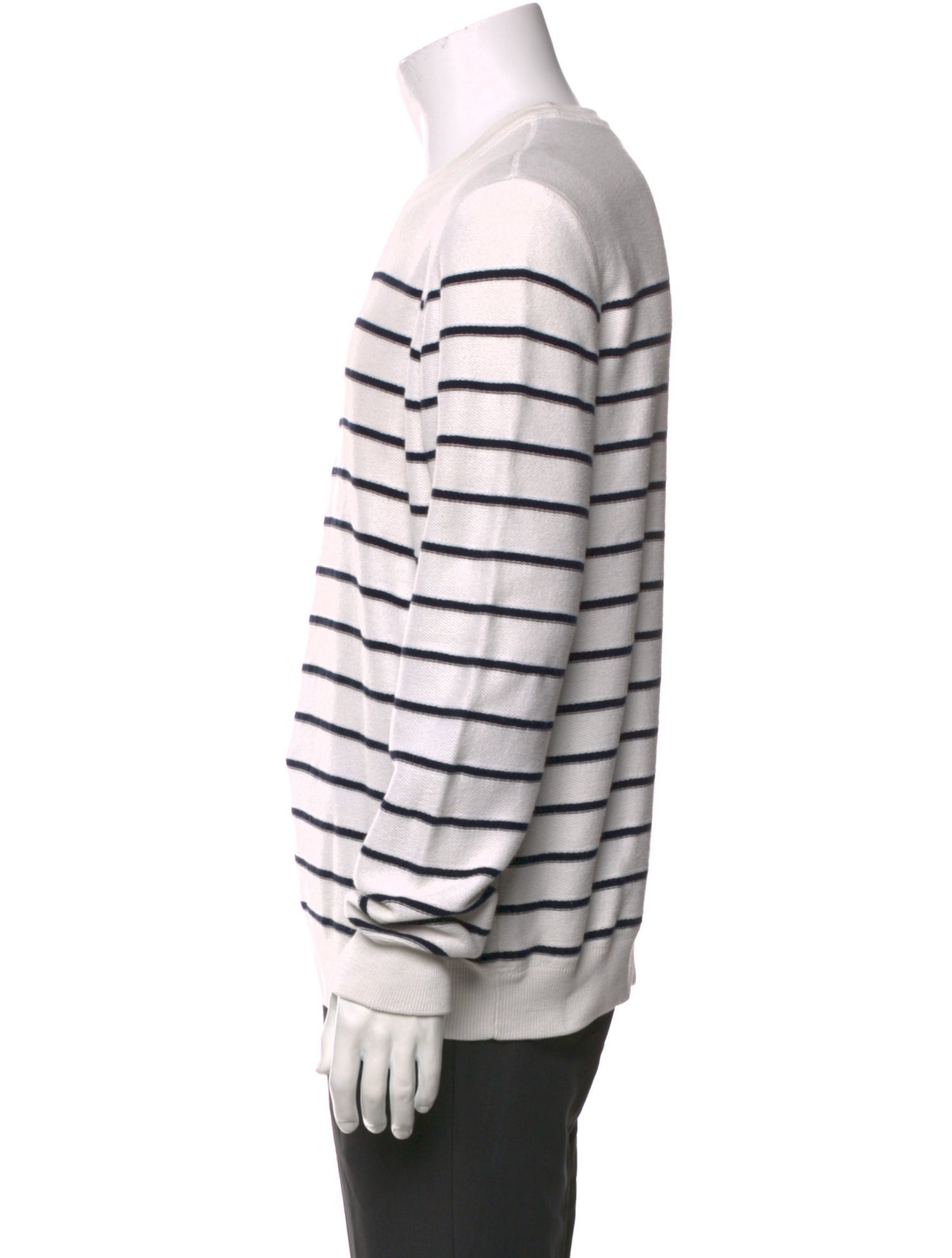 Vince Striped Crew Neck Pullover