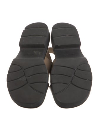 Vince Leather Leather Trim Embellishment Slingback Sandals