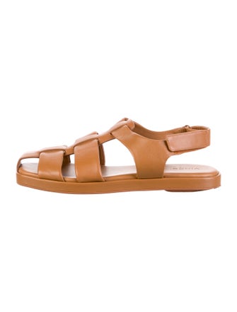 Vince Leather Gladiator Sandals