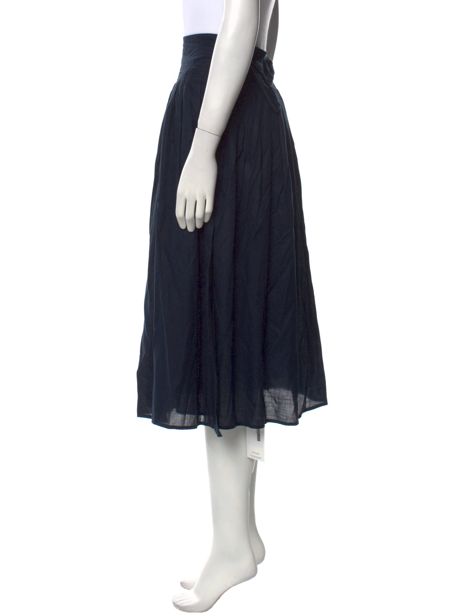 Vince Pleated Accents Knee-Length Skirt